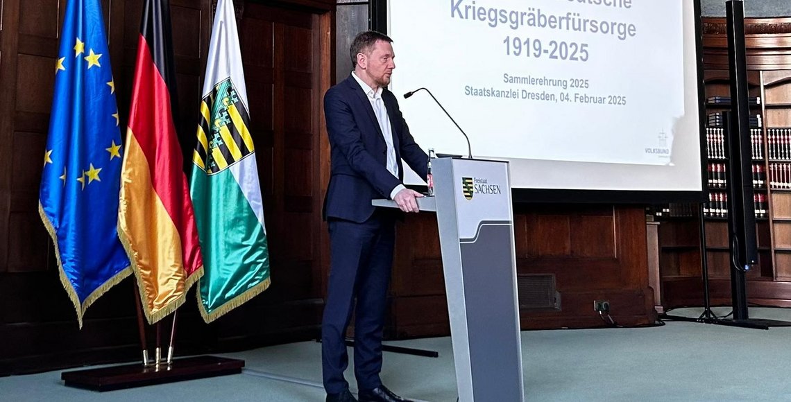 Ehrung verdienter Sammler in der Sächsischen Staatskanzlei durch Ministerpräsident Michael Kretschmer