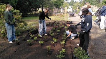 Arbeitseinsatz auf dem Nordfriedhof