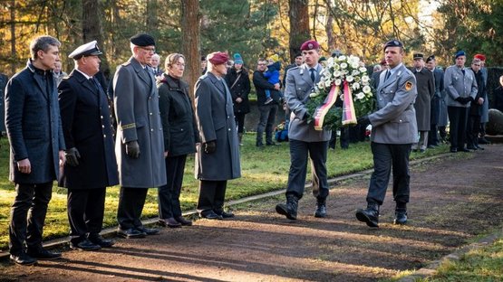 Volkstrauertag 2022, Kranzniederlegung Nordfriedhof Dresden